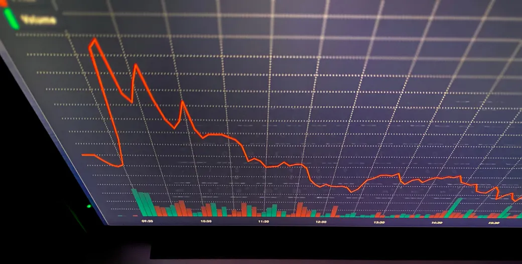 image of laptop with data on screen