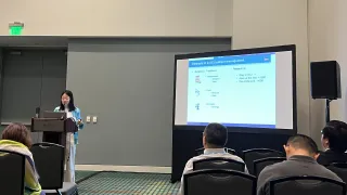 Ran Chen gives a talk at JSM 2025