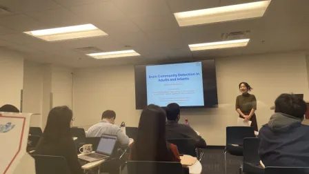 Hangcen Zou introduces Grad Student Seminar Series